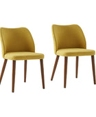 Diana Mid-century Modern Upholstered Dining Chair(Set of 2)