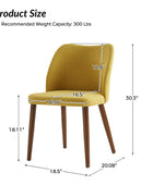 Diana Mid-century Modern Upholstered Dining Chair(Set of 2)