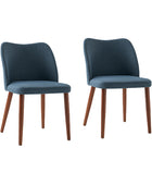 Diana Mid-century Modern Upholstered Dining Chair(Set of 2)