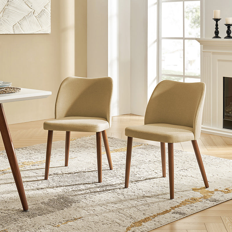 Diana Mid-century Modern Upholstered Dining Chair(Set of 2)