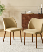 Diana Mid-century Modern Upholstered Dining Chair(Set of 2)