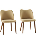 Diana Mid-century Modern Upholstered Dining Chair(Set of 2)