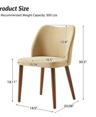 Diana Mid-century Modern Upholstered Dining Chair(Set of 2)