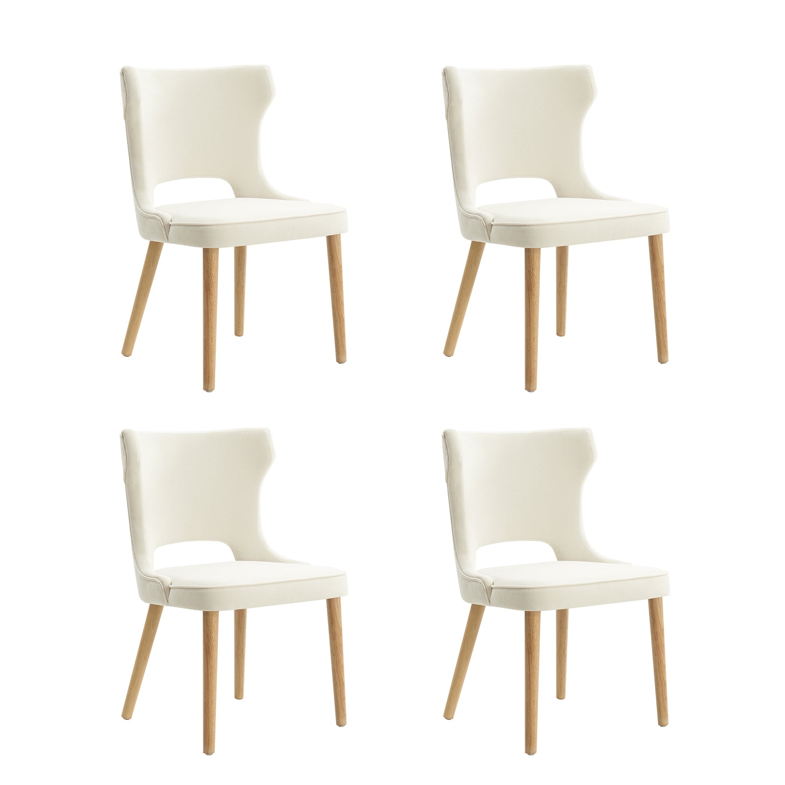 Jacinto Dining Chair with Anti-water Fabric (Set of 4)