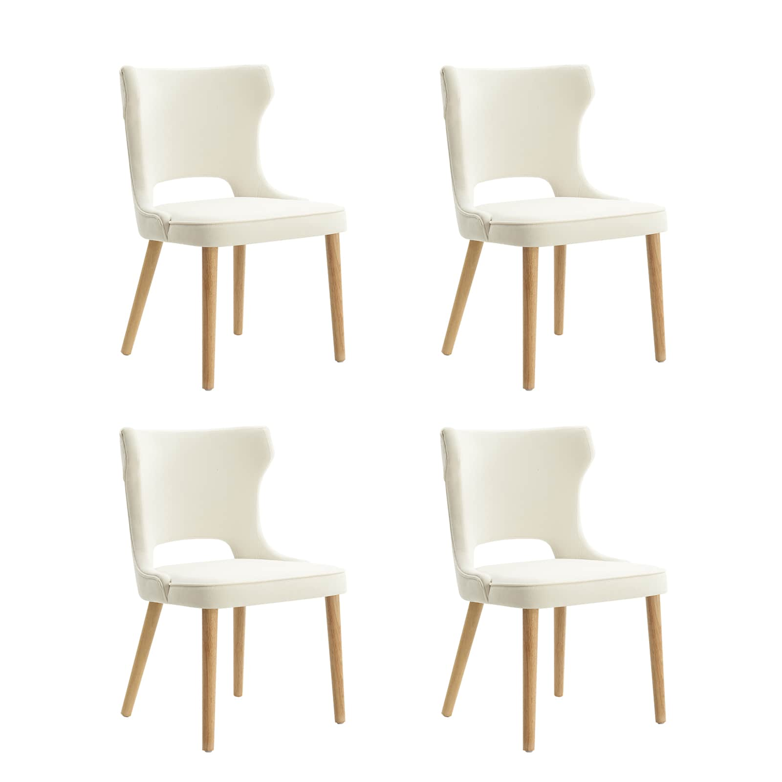 Jacinto Dining Chair with Anti-water Fabric (Set of 4)