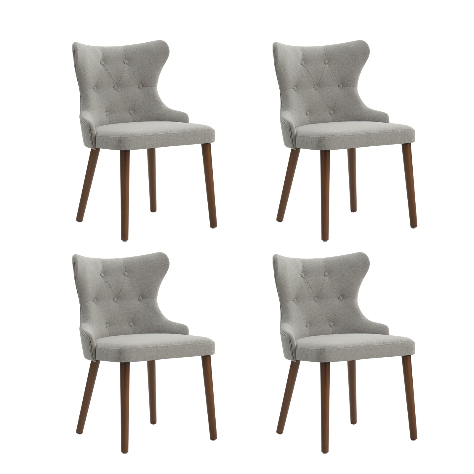 Carlota Mid-century Modern Dining Chair with Anti-water Fabric (Set of 2/4)