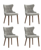 Carlota Mid-century Modern Dining Chair with Anti-water Fabric (Set of 2/4)