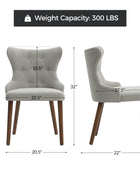 Carlota Mid-century Modern Dining Chair with Anti-water Fabric (Set of 2/4)