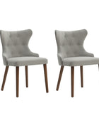 Carlota Mid-century Modern Dining Chair with Anti-water Fabric (Set of 2/4)