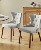 Carlota Mid-century Modern Dining Chair with Anti-water Fabric (Set of 2/4)