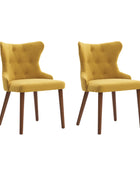 Carlota Mid-century Modern Dining Chair with Anti-water Fabric (Set of 2/4)