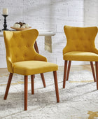 Carlota Mid-century Modern Dining Chair with Anti-water Fabric (Set of 2/4)