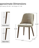 Andrea Versatile Ergonomic Dining Chair for Modern Spaces (Set of 2)