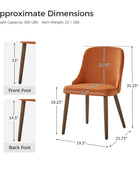 Andrea Versatile Ergonomic Dining Chair for Modern Spaces (Set of 2)