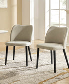 Diana Solid Wooden Tapered Legs Dining Chair Set of 2