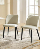 Diana Solid Wooden Tapered Legs Dining Chair Set of 2