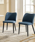 Diana Solid Wooden Tapered Legs Dining Chair Set of 2