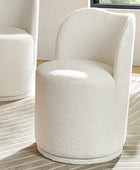 Tomas 8-Piece Modern Extendable Dining Set with Storage Buffet & Swivel Chairs