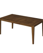 Eulalia Mid-Century Modern Solid Wood Expandable Dining Table