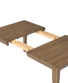 Eulalia Mid-Century Modern Solid Wood Expandable Dining Table