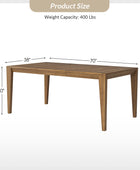 Eulalia Mid-Century Modern Solid Wood Expandable Dining Table