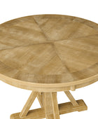 Filipa Rustic Farmhouse Solid Wood Round Dining Table