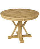 Filipa Rustic Farmhouse Solid Wood Round Dining Table