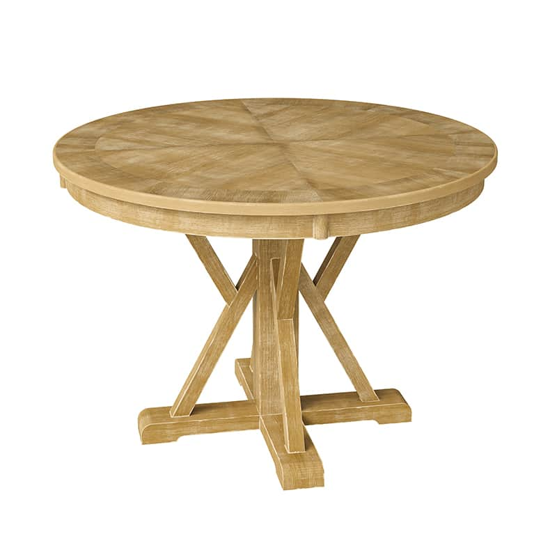 Filipa Rustic Farmhouse Solid Wood Round Dining Table