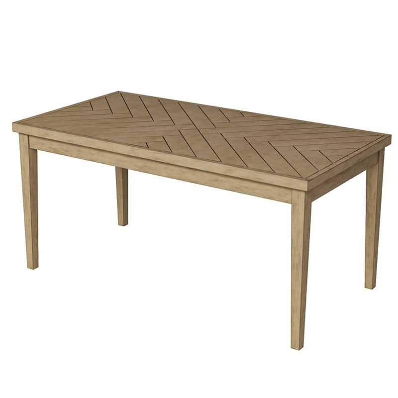 Nora Classic Style Solid Wood Legs Dining Table