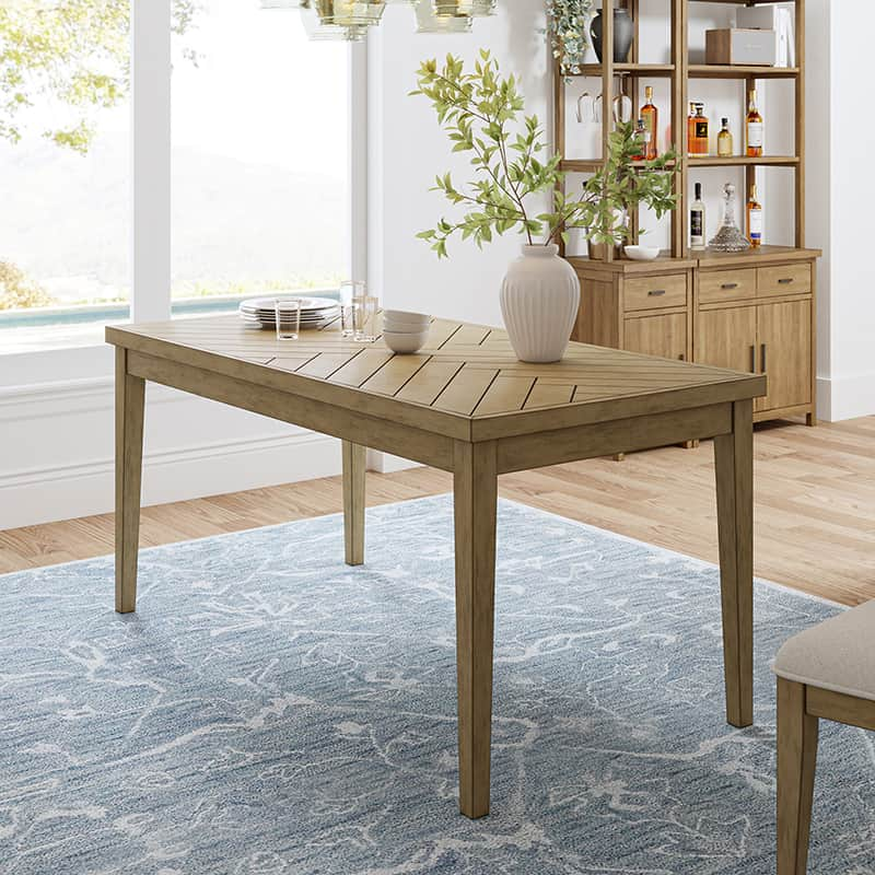 Nora Classic Style Solid Wood Legs Dining Table