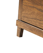 Miriam 2-Drawer Solid Wood Nightstand with Built-in USB Ports