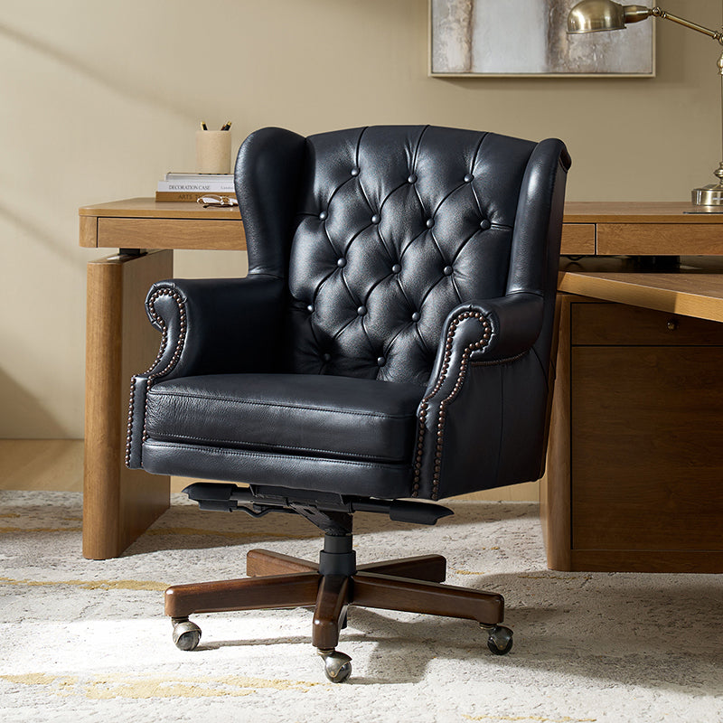 Ashtin Genuine Leather Office Chair