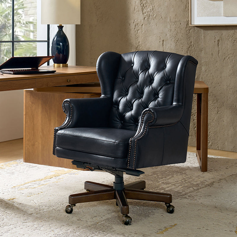 Ashtin Genuine Leather Office Chair