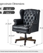 Ashtin Genuine Leather Office Chair