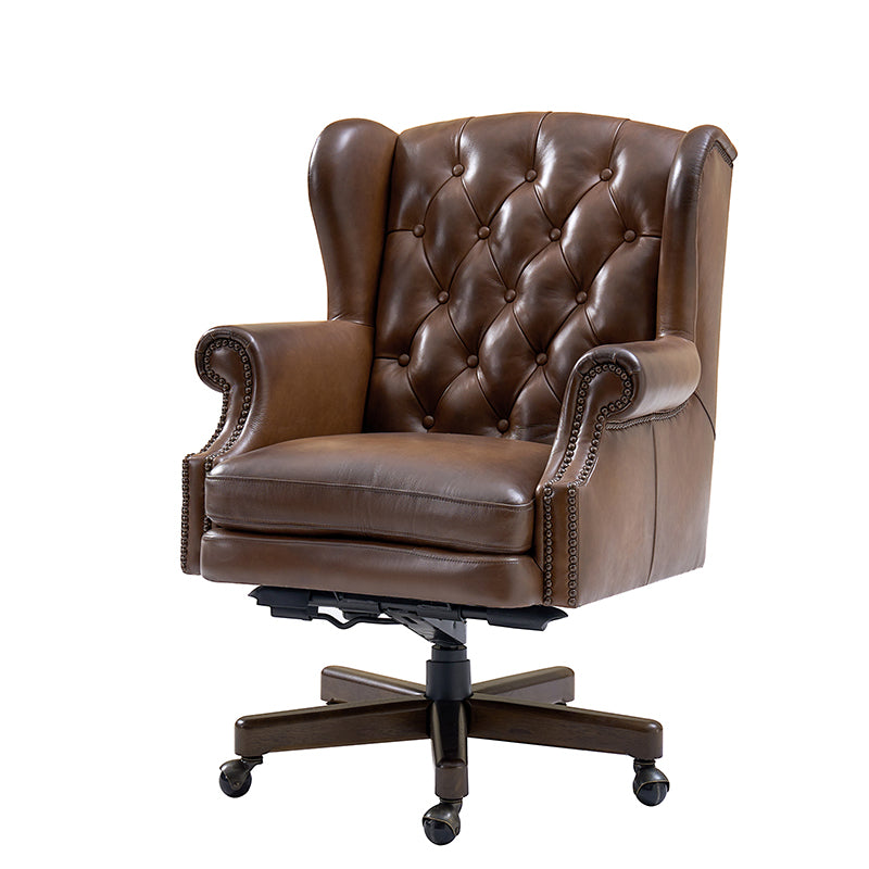 Ashtin Genuine Leather Office Chair