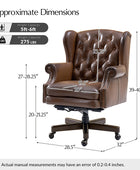 Ashtin Genuine Leather Office Chair