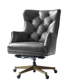 Adrian Hand-Rubbed Oil-Wax Leather Wingback Office Chair