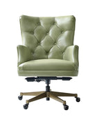 Adrian Hand-Rubbed Oil-Wax Leather Wingback Office Chair