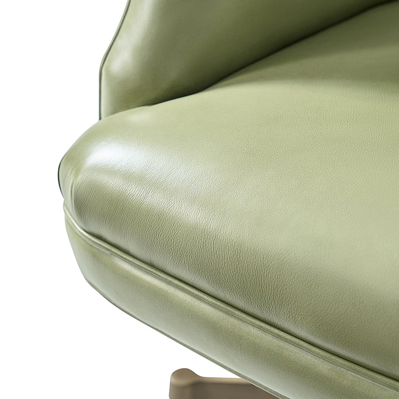 Adrian Hand-Rubbed Oil-Wax Leather Wingback Office Chair