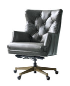 Adrian Hand-Rubbed Oil-Wax Leather Wingback Office Chair