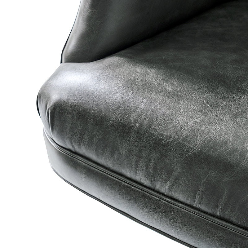 Adrian Hand-Rubbed Oil-Wax Leather Wingback Office Chair