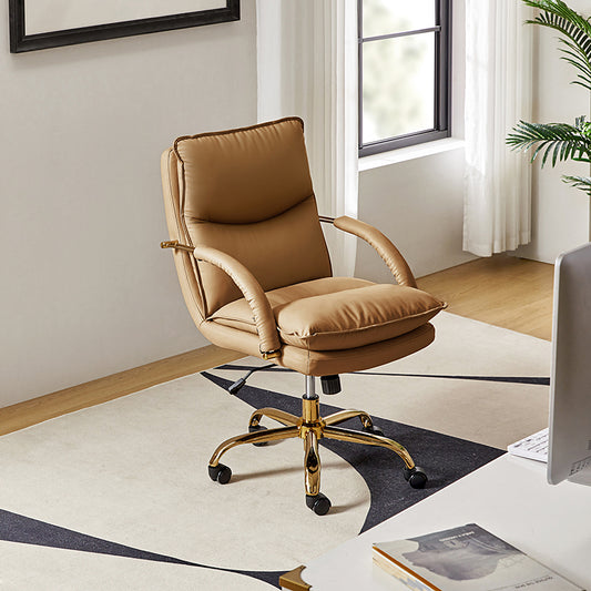 Sandy Waterproof PU Leather 360-Degree Swivel Office Chair