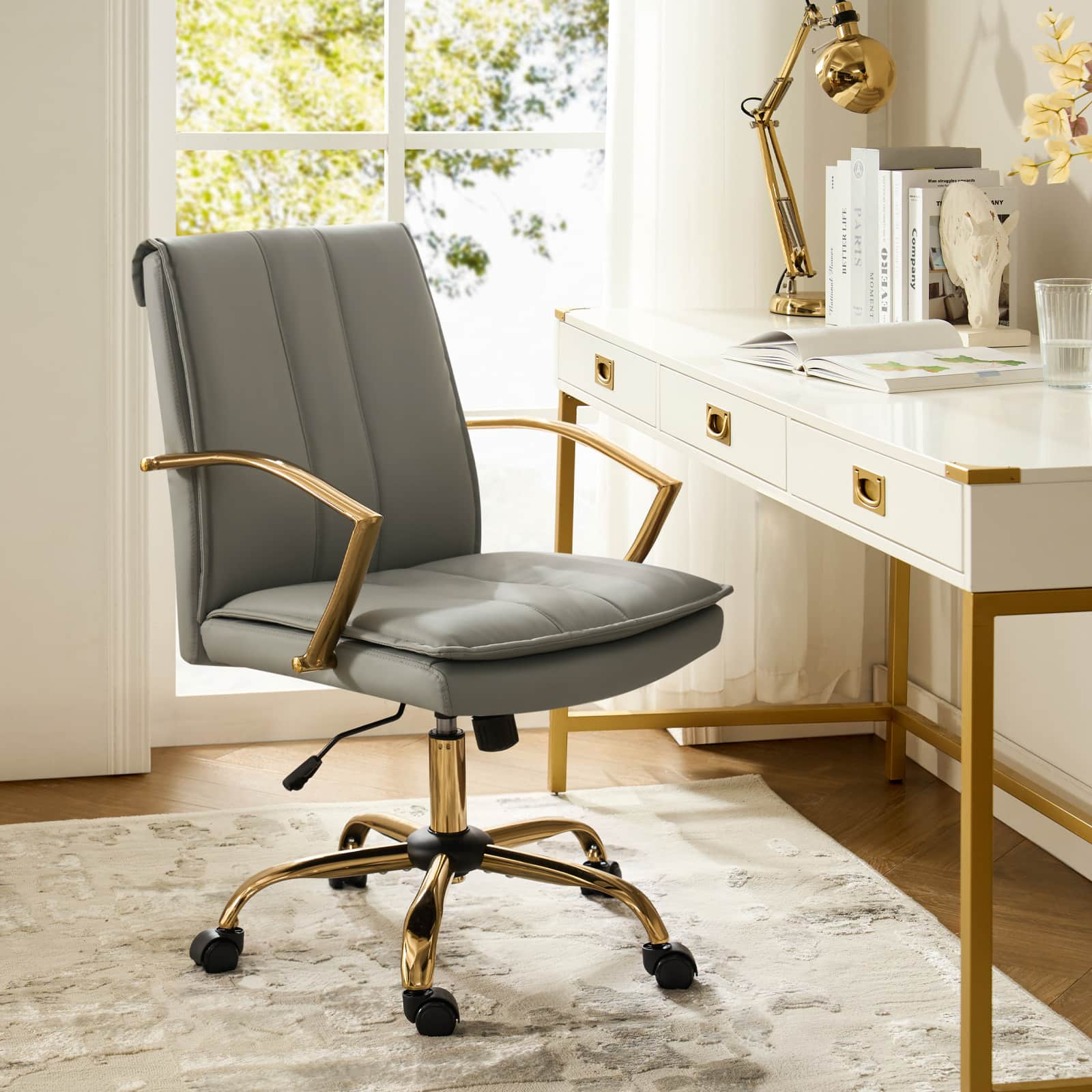 Roberto PU Leather Rocking Office Chair