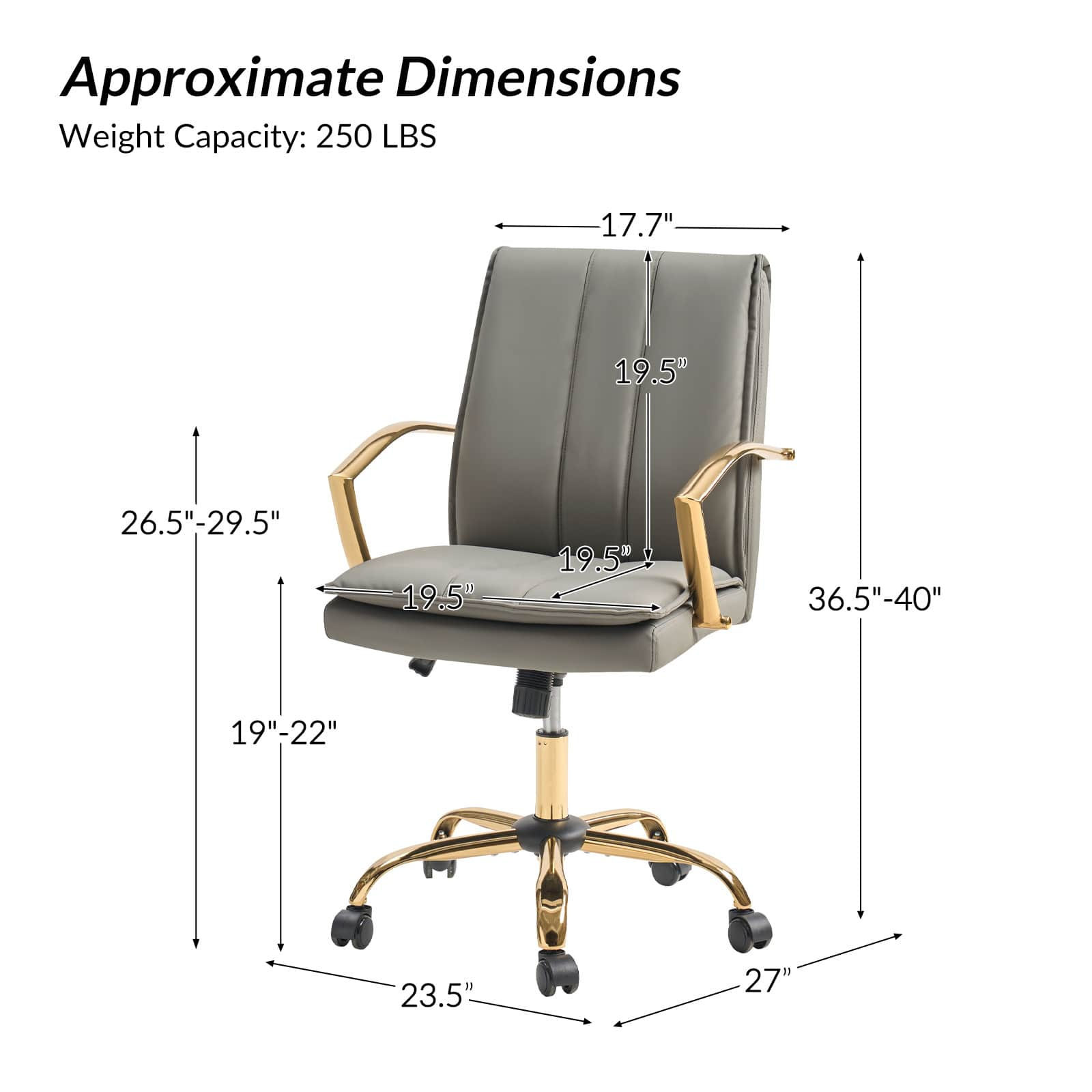 Roberto PU Leather Rocking Office Chair