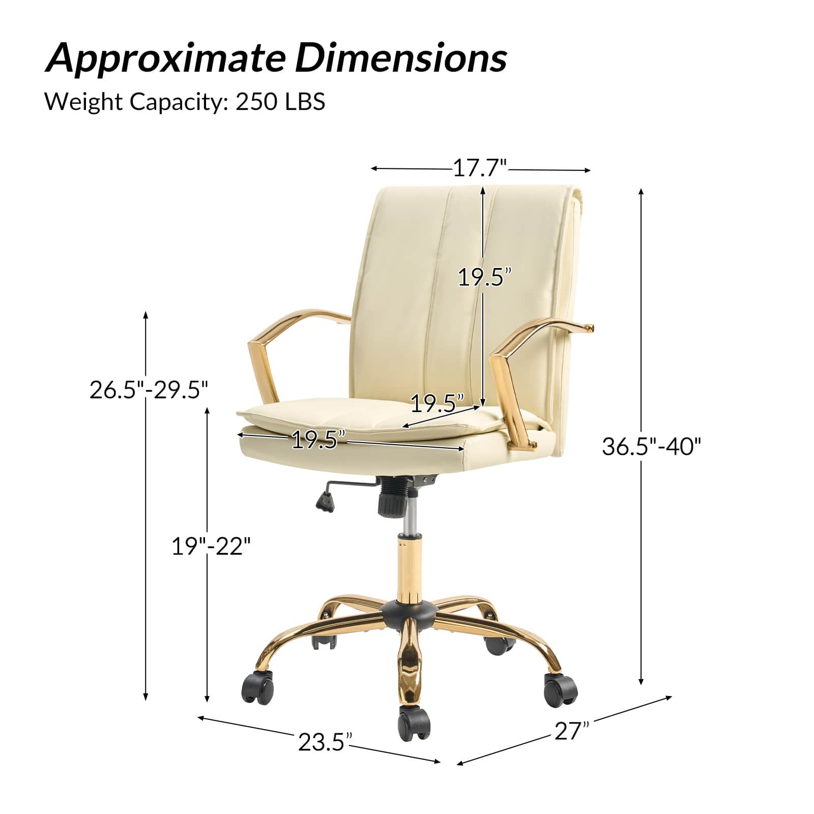 Roberto PU Leather Rocking Office Chair