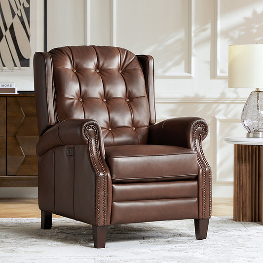 Ruben Buttery Leather Power Recliner