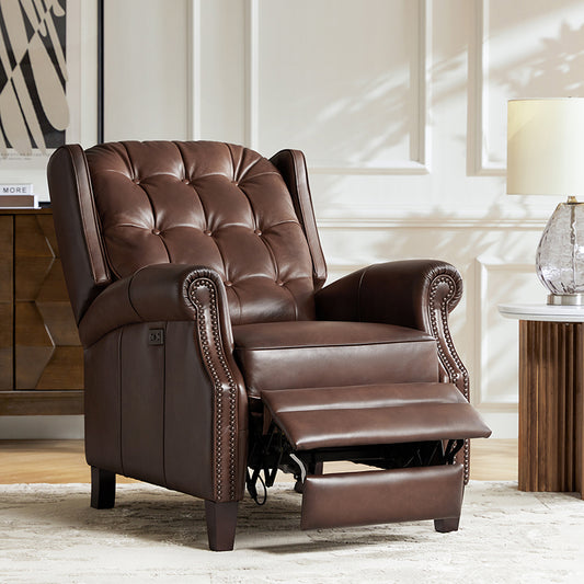 Ruben Genuine Leather Power Recliner