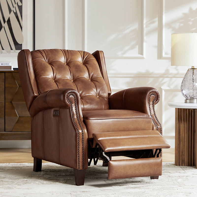 Ruben Genuine Leather Power Recliner