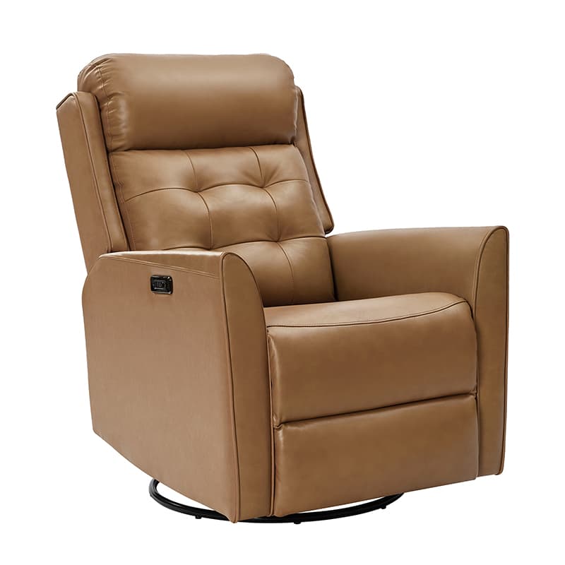 Felisa Genuine & PVC Leather Power Recliner