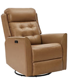 Felisa Genuine & PVC Leather Power Recliner